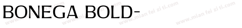 Bonega Bold字体转换